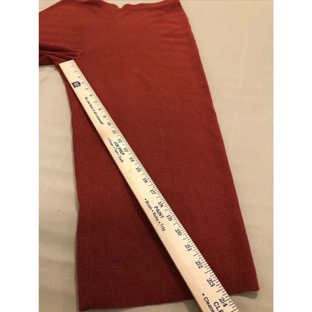 Chicos Design Travelers Red Women's Pants Size 1 Pullover Whimsigoth Grunge Boho - Picture 8 of 9